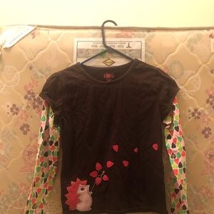 Heart and Flower Long Sleeved Shirt